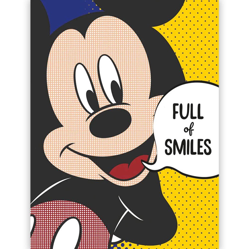 MICKEY MOUSE ミッキーマウス - Mickey Muse Full Of Smiles / キャンバス・プリント木枠 / インテリア額 - PGS